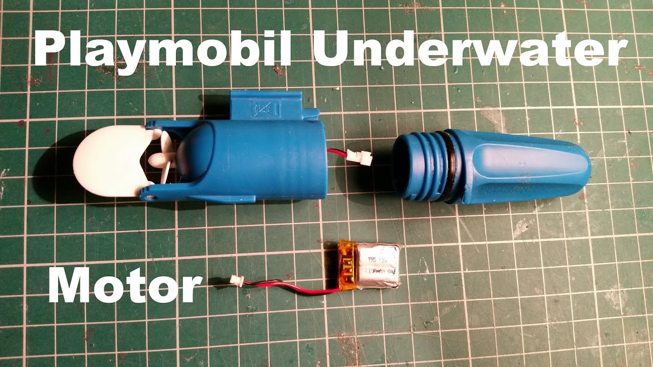 Playmobil Underwater Motor 5159 on steroids! Modifications (aka battery  upgrade) mods - YouTube