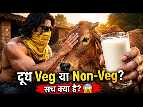 दूध Veg है या Non-Veg?🥛🤔 | सच जानकर चौंक जाओगे! 🤯 @fithitjunction
