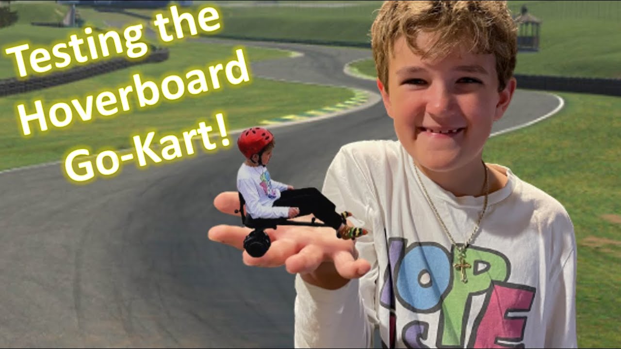 Go Kart Hoverboard Review and Wipeout with Troy