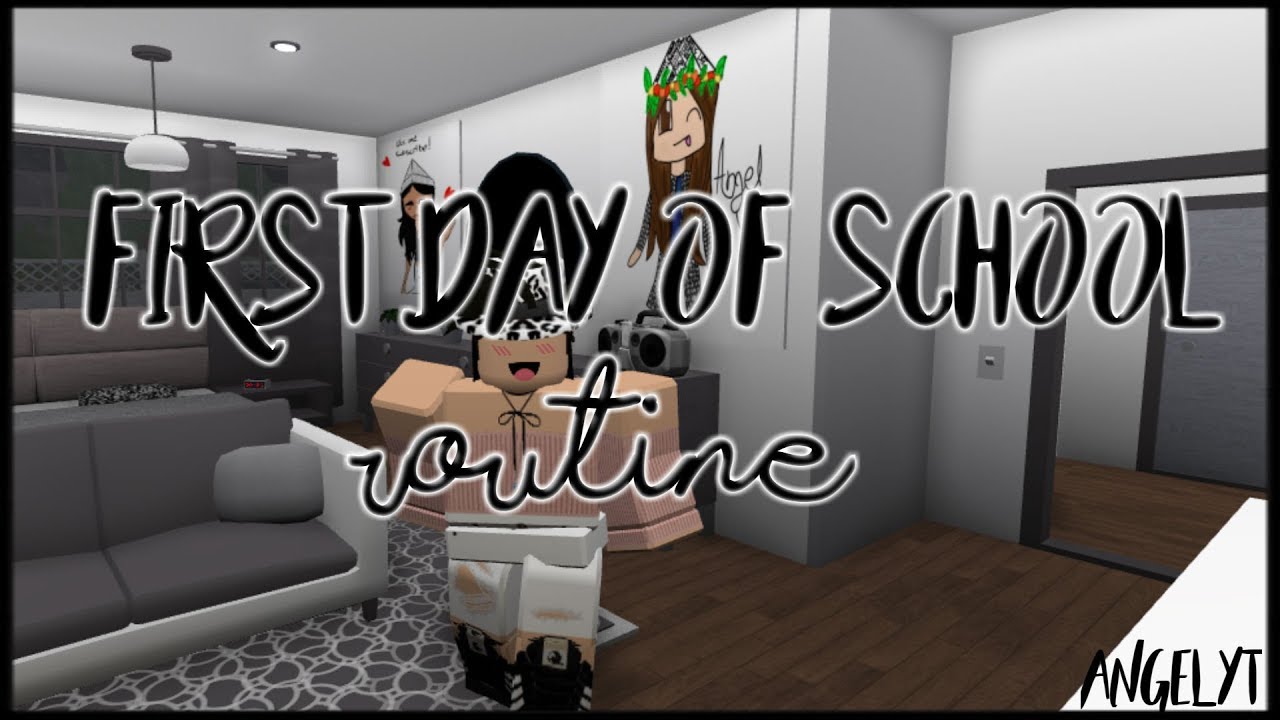 Welcome To Bloxburg First Day Of School Routine Angelyt - a day in the life in bloxburg with twins roblox welcome to bloxburg beta bunk beds