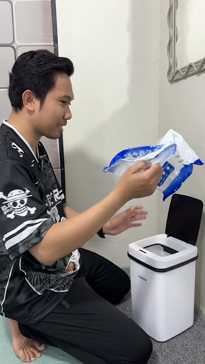 SMART TRASH BIN CAN OPENS AUTOMATICALLY #trashbin #uniquetrashbin #shorts