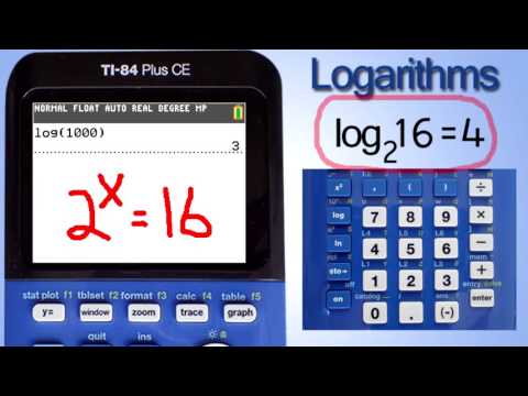 Video: Hur ritar man logaritmiska funktioner på en miniräknare?