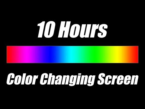 LED Lights - Color Changing Screen - Slow \u0026 Smooth (10 Hours)