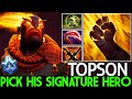 TOPSON [Ember Spirit] Pick His Signature Hero with Physical Build Dota 2