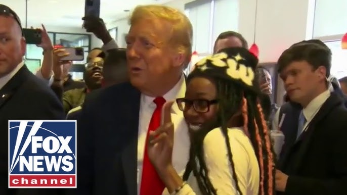 Supporter Hugs Trump At Chick Fil A Don T Care What The Media Says