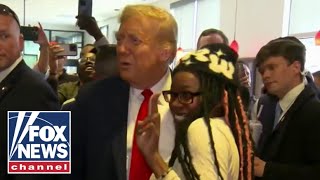 Supporter hugs Trump at ChickfilA: 'Don't care what the media says'