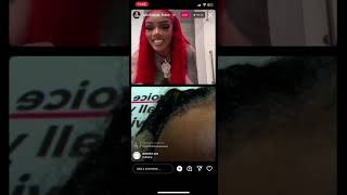 Big glorilla on LIVE with lil Durk before her show!! 🔥