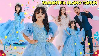 SAMANTHA ULANG TAHUN KE 7 SERBA CINNAMOROLL KUROMI JADI PRINCESS CINDERELLA BAGI SEPATU RODA SPESIAL