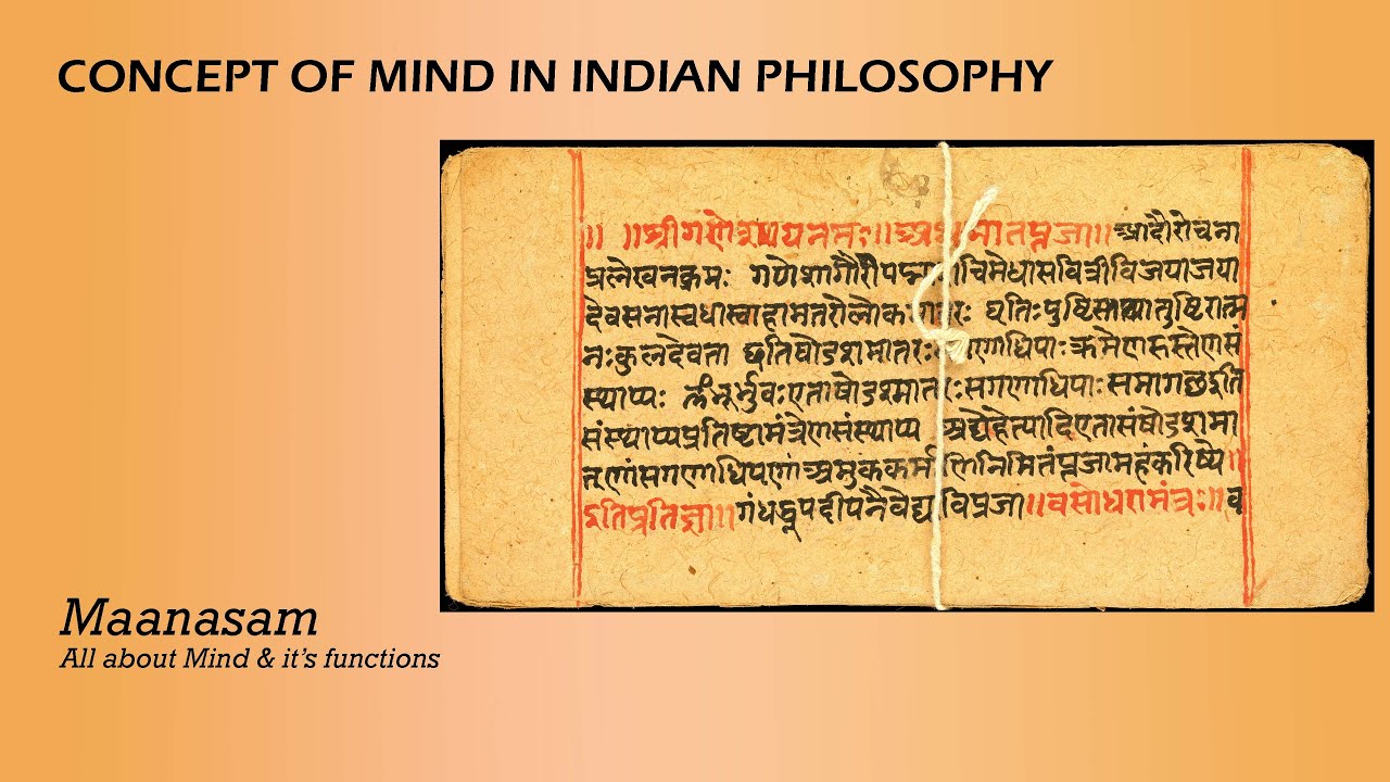CONCEPT OF MIND IN INDIAN PHILOSOPHY YouTube