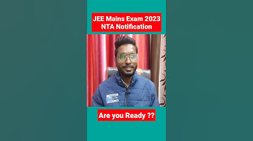 JEE Mains Exam Schedule and NTA Notification #jeemains2023 #NTA #jee #mains #2023 #iit #shorts