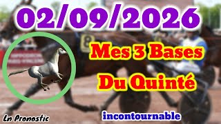 Pronostics PMU Mes 3 bases incontournable MERCREDI 02 SEPTEMBRE 2026 À LA CAPELLE