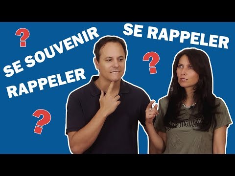 Vidéo: Différence Entre Se Souvenir Et Rappeler