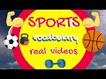 Sports vocabulary real videos image