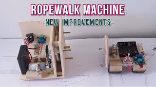 : MODEL SHIP ROPEWALK prototype for rigging - Part 2 improvements