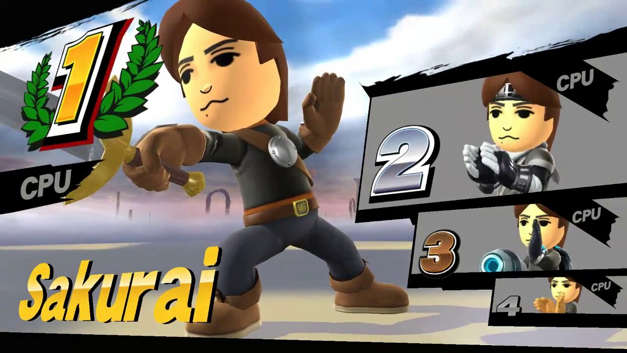 So I Made Some Sakurai Mii Fighters And Had Them Fight... - YouTube