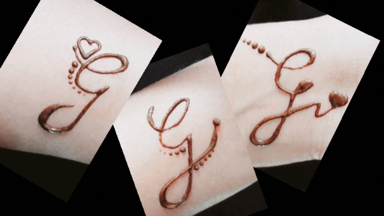 G Letter Mehndi Tattoo Henna Tattoo Alphabet G Tattoo Design With Mehndi Diy Tattoo Youtube