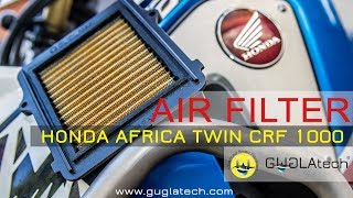 HONDA AFRICA TWIN CRF 1000 air filter mounting, Guglatech ULTRA4 Rally RAid