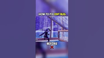 Edit Glitch 🤬 │ How to Fix Edit Bug in Fortnite #fortnite