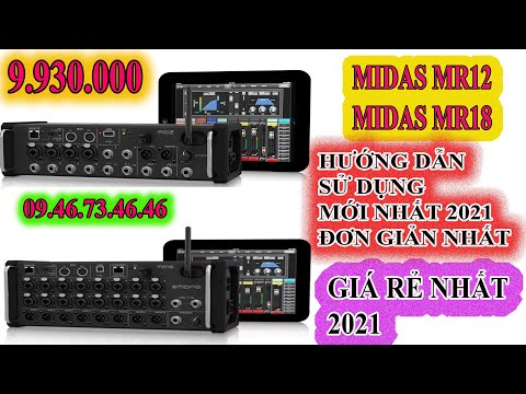Hướng Dẫn Sử Dụng Midas MR12 MR18 | Hướng Chi Tiết Nhất | Midas MR12 | Midas MR18 Giá Rẻ