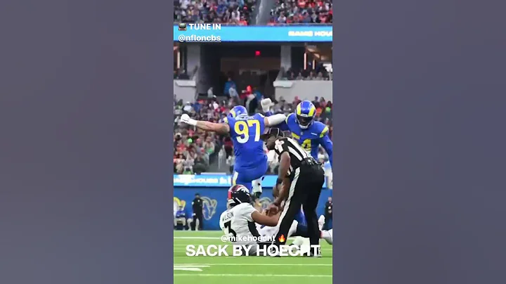 Rams DT Michael Hoecht's sack on Russell Wilson makes it SIX sacks in the game for Rams  #shorts