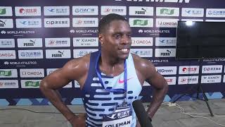 Coleman Runs World Leading 100m in China