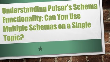 Understanding Pulsar