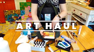 BIG ART HAUL & WHAT'S IN MY BAG