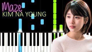 Video thumbnail of "Kim Na Young Piano 미로 (Maze) While You Were Sleeping OST 8 당신이 잠든 사이에 피아노 김나영 Tutorial Cover"