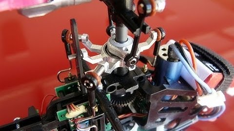 Microheli Flight test with new anti rotation guide