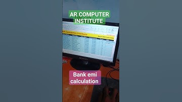 Bank emi calculation in Ms Excel. #excel #viral #shortsvideo #learn #ytshorts #tranding #ytviral