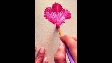 Vẽ hoa từ màu nước