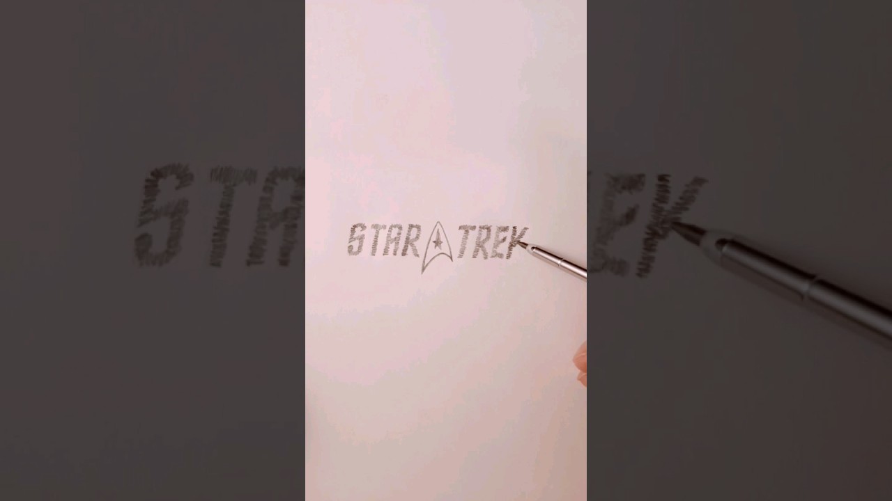 star trek logo drawing