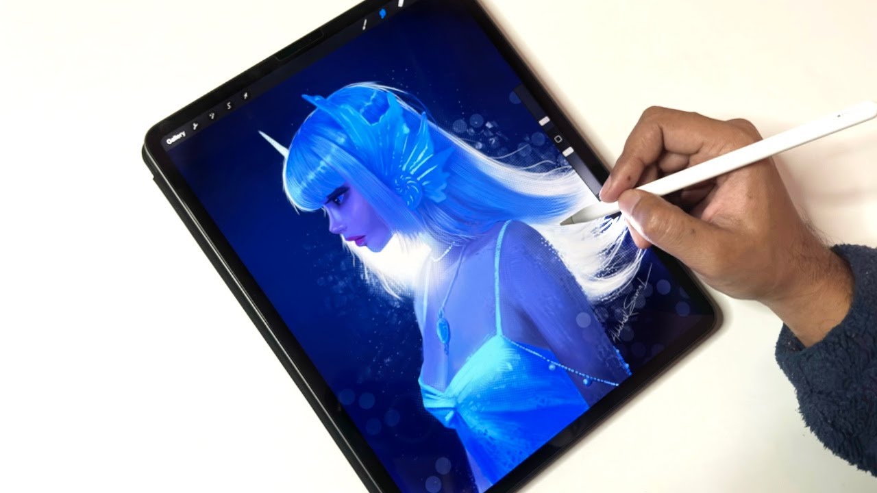 Stylised illustration on Procreate #6 Timelapse | Abhisketch - YouTube