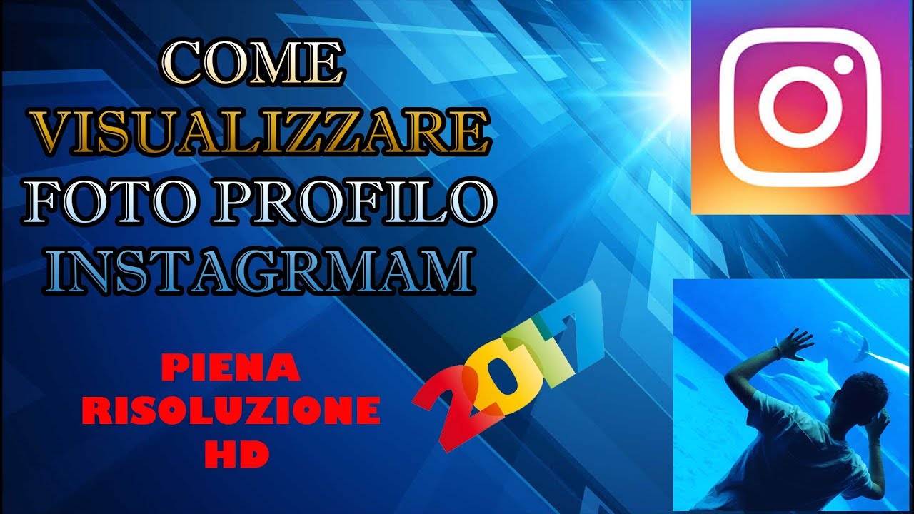 COME VISUALIZZARE IN GRANDE E IN HD LE FOTO PROFILO SU INSTAGRAM - YouTube