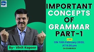 Important Concepts Of Grammar Part-1|How To Learn Difficult Concepts Of Grammar Quickly|By Vinit Sir