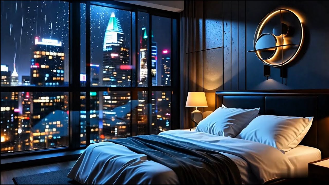 UrbanRain Sound 🎧 | Cozy Urban Rain Sounds for Relaxing