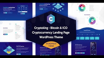 Cryptoking - Bitcoin & ICO Landing Page WordPress Theme | Themeforest Website Templates and Themes