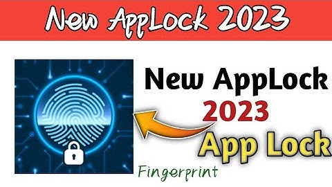 New AppLock Fingerprint lock 2023 - Applock can lock Apps, hide Photos - AppLocker with fingerprint