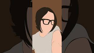 Before and After Brown Glasses Girl #short #shorts #beautiful #glasses #beforeandafter #art #vexel