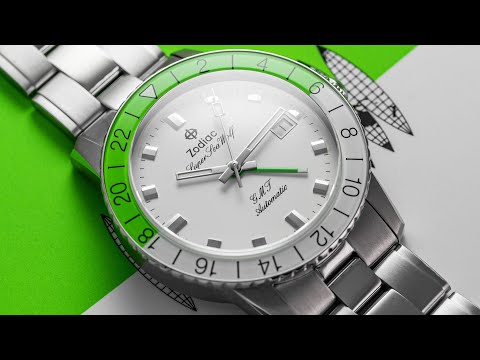 An Eye-Catching GMT - Zodiac Super Sea Wolf GMT Neon