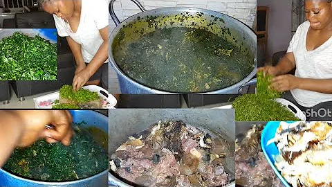 How to make afang soup 🍲  from scratch in Akwa Ibom style 😋 like a professional