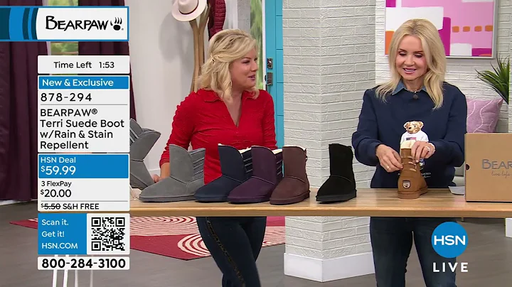 BEARPAW Terri Suede Boot w/Rain   Stain Repellent