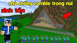 Mình Xây Nhà Chống Zombie | BẰNG NHỮNG VŨ KHÍ HIỆN ĐẠI | Trong Minecraft Pe.!!