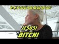 Yolandi from Die Antwoord shouting at Bat For Lashes (Natasha Khan) in Germany