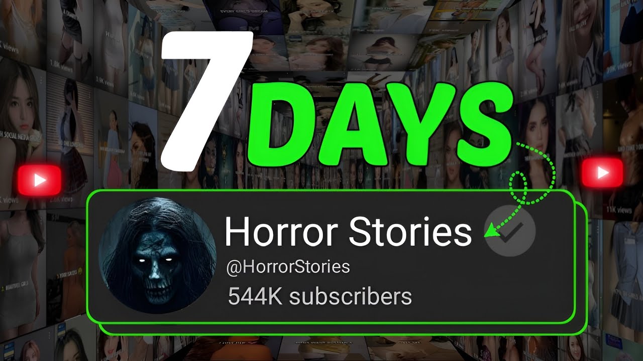 I Run a HORROR Story Channel For 7 Days (Monetization Challenge)