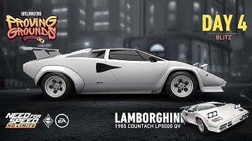 Need For Speed: No Limits | 1985 Lamborghini Countach LP5000 QV (Proving Grounds - Day 4 | Blitz)