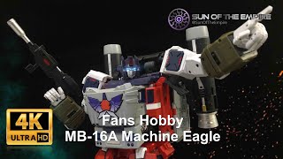 Fans Hobby MB-16A Machine Eagle Open Box | Masterpiece Machine Wars Optimus Prime Q. Review 209