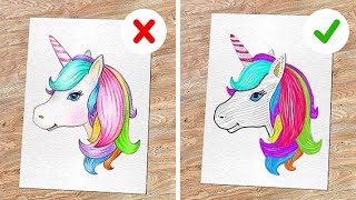 ASTUCES ARTISTIQUES INCROYABLES || Des Astuces et des Techniques d’Art Faciles par 123 GO Like!