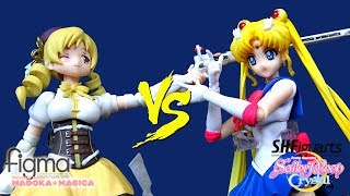 SH Figuarts Sailor Moon Crystal VS Figma Madoka Magica Mami