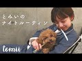 とみいのナイトルーティン🌕💤 with 愛犬ちゃちゃまる / 夕食作り、寝る前のスキンケア、歯みがきetc...
